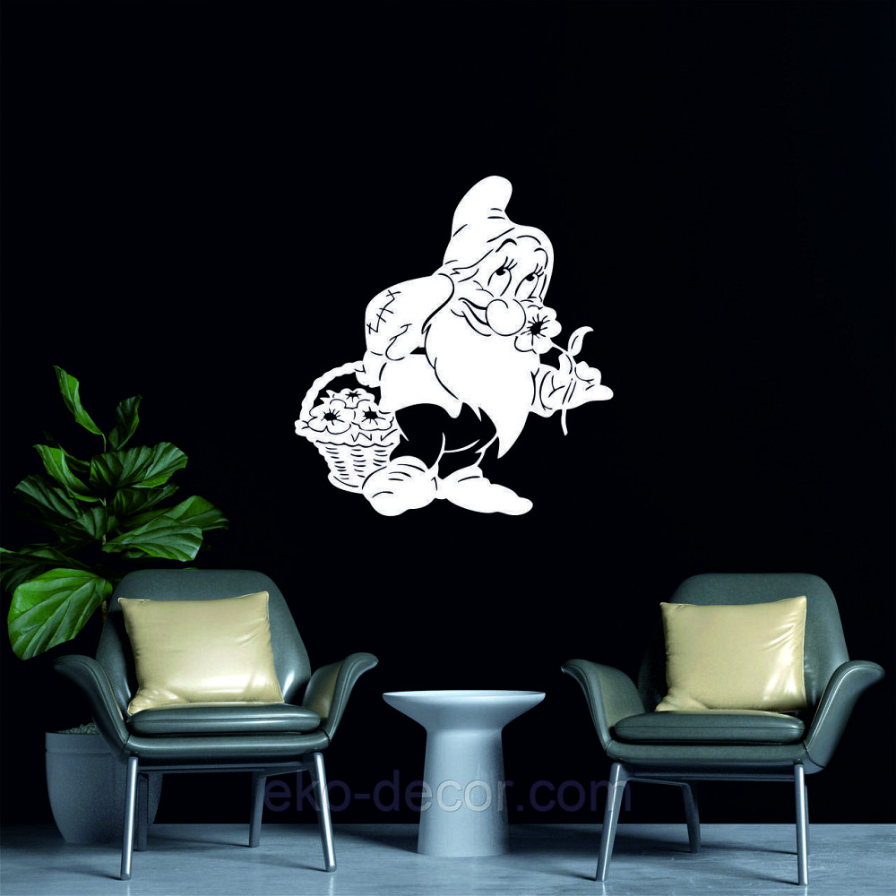 Декоративное настенное Панно «Гномик», Декор на стену 70*65 см Киев - изображение 6