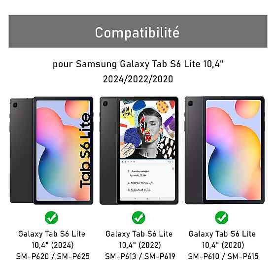 Чохол-клавіатура для Samsung Galaxy Tab S6 Lite 10.4" Чорний AZERTY Bluetooth відстібна з тримачем для стилуса Київ