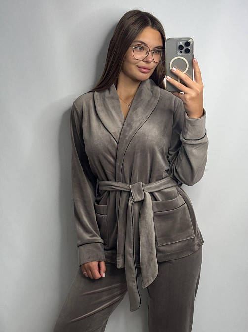 Домашній костюм шаль Капучіно 2XL Харків - фото 3