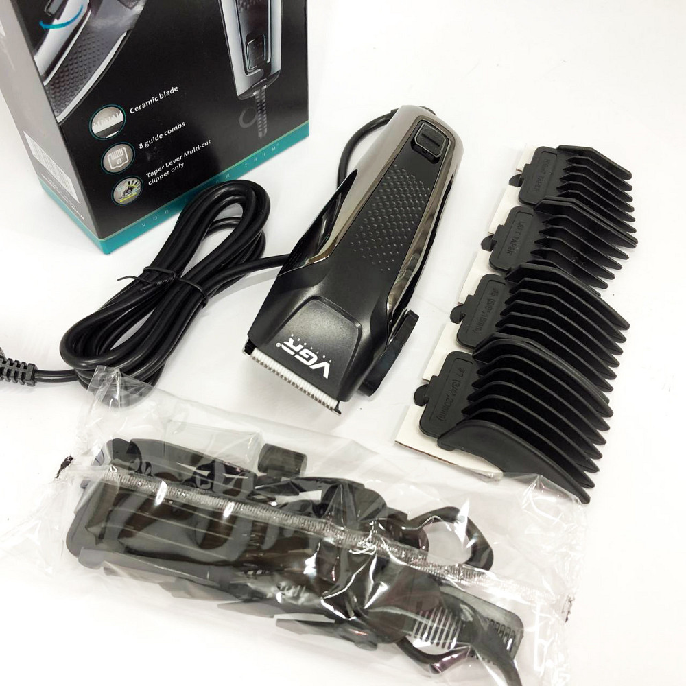 Гострі професійні машинки для стрижки волосся, Професійний тример з насадками, Підстригальна машинка NW-73 Львів - фото 8