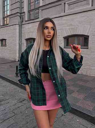 Женская рубашка в клетку (с накатом) Одесса