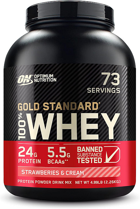 Протеин Optimum Nutrition 100% Whey Gold Standard 2,3 kg (Strawberry cream) Луцк - изображение 1