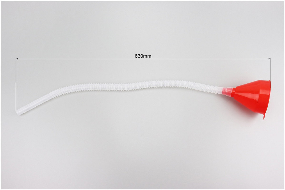 Лійка універсальна (з довгим гнучким шлангом) ЧЕРВОНИЙ Київ - фото 2