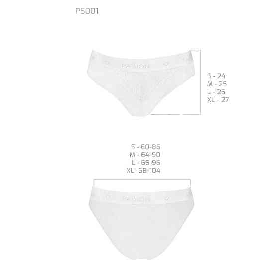 Трусики з широкою гумкою і мереживом Passion PS001 PANTIES S, white Sex Aura Київ