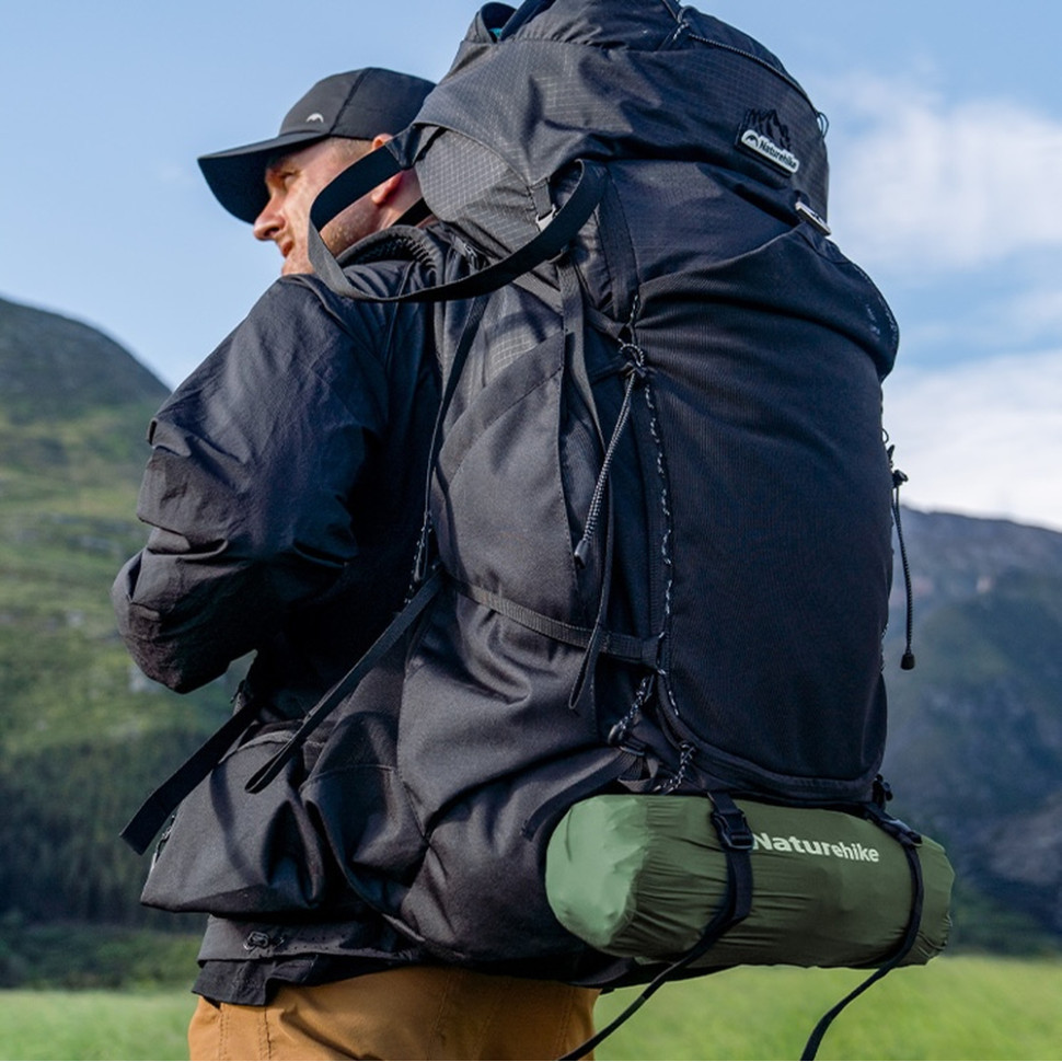 Матрац туристичний надувний одномісний Naturehike CNK2550WS019, 200x60x9.5 см, зелений, прямокутний із мішком для надування Київ - фото 5