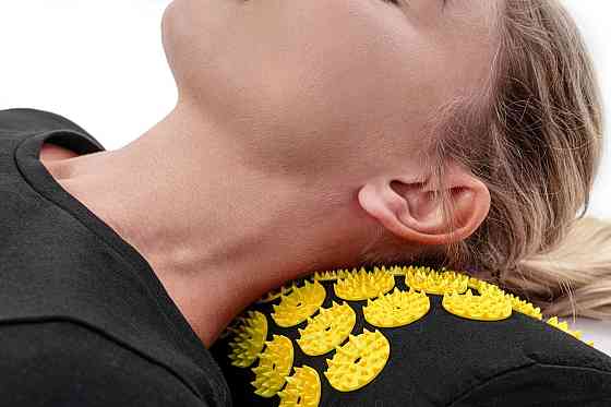 Подушка для акупунктури Hop-Sport HS-C037AP (Аплікатор Кузнєцова) чорно-жовта Киев