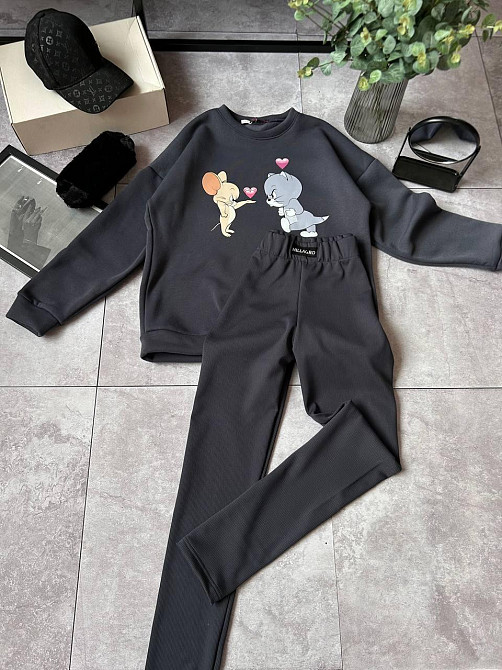 Женский трендовый зимний костюм Графит, 42/44 Одесса - изображение 9