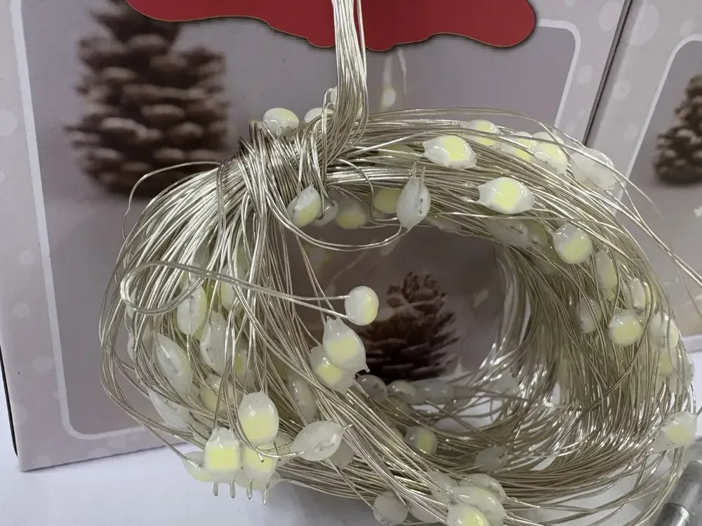 Гірлянда мідний дріт Кінський хвіст 2,0м 10 ниток 200LED (білий) COPPER-WIRE-200W-2 Одеса - фото 5