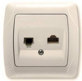 CARMEN Розетка комп`ютерна крем Viko Харків - фото 2