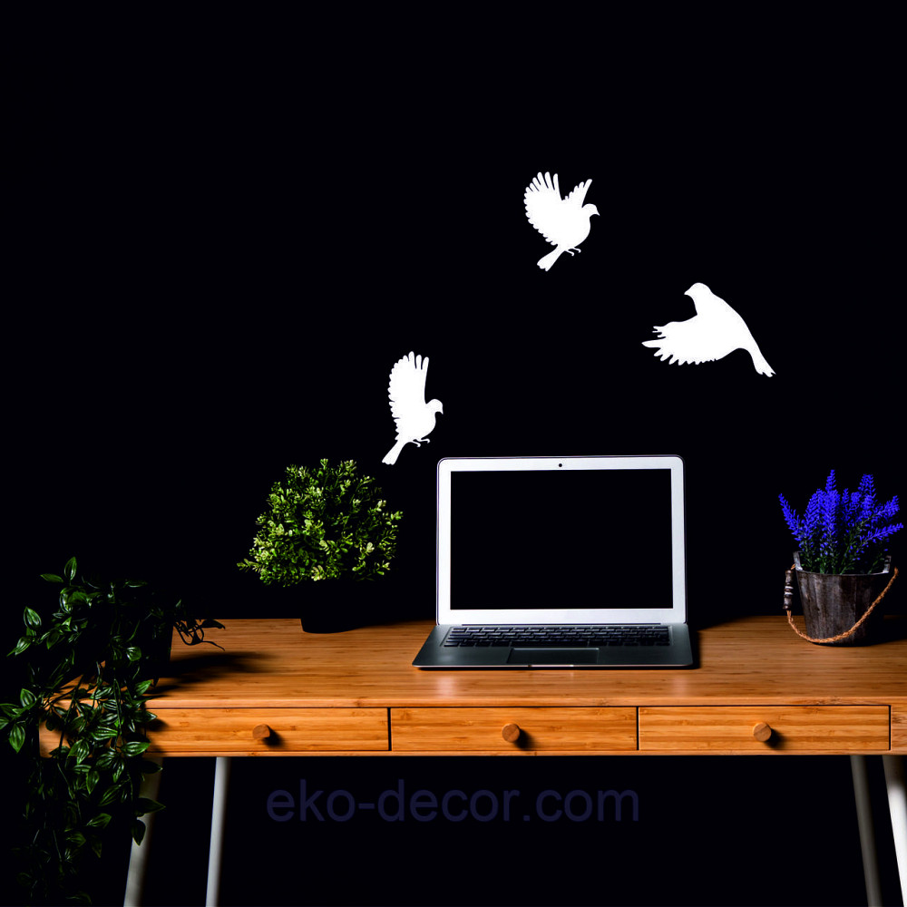 Декоративное настенное Панно «Птичка» Декор на стену(цена за 1шт) 20*15 см, Белый Киев - изображение 7