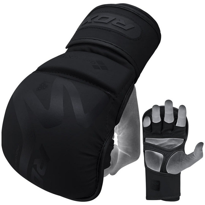 Рукавиці для ММА (Греплінгові рукавички) RDX T15 Noir Inner Matte Black XL Кам'янське - фото 4