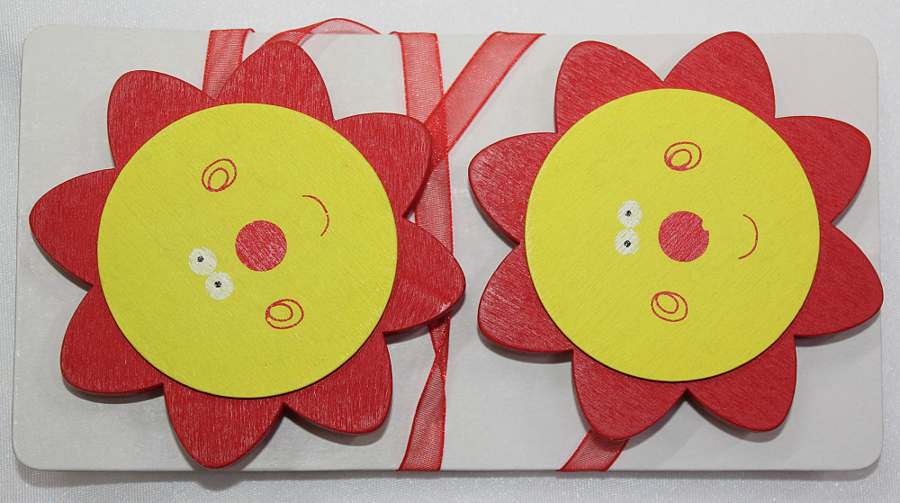 Магніти для штор і гардин (187м) Сонечко набір 2 шт Жовтий з червоним (81-098) Київ - фото 5