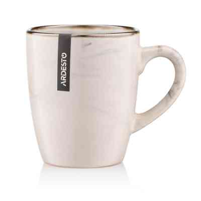 Чашка Ardesto Marmo, 360мл, кераміка, бежевий (AR2939MRB) Вінниця