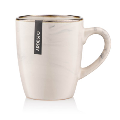 Чашка Ardesto Marmo, 360мл, кераміка, бежевий (AR2939MRB) Вінниця - фото 1