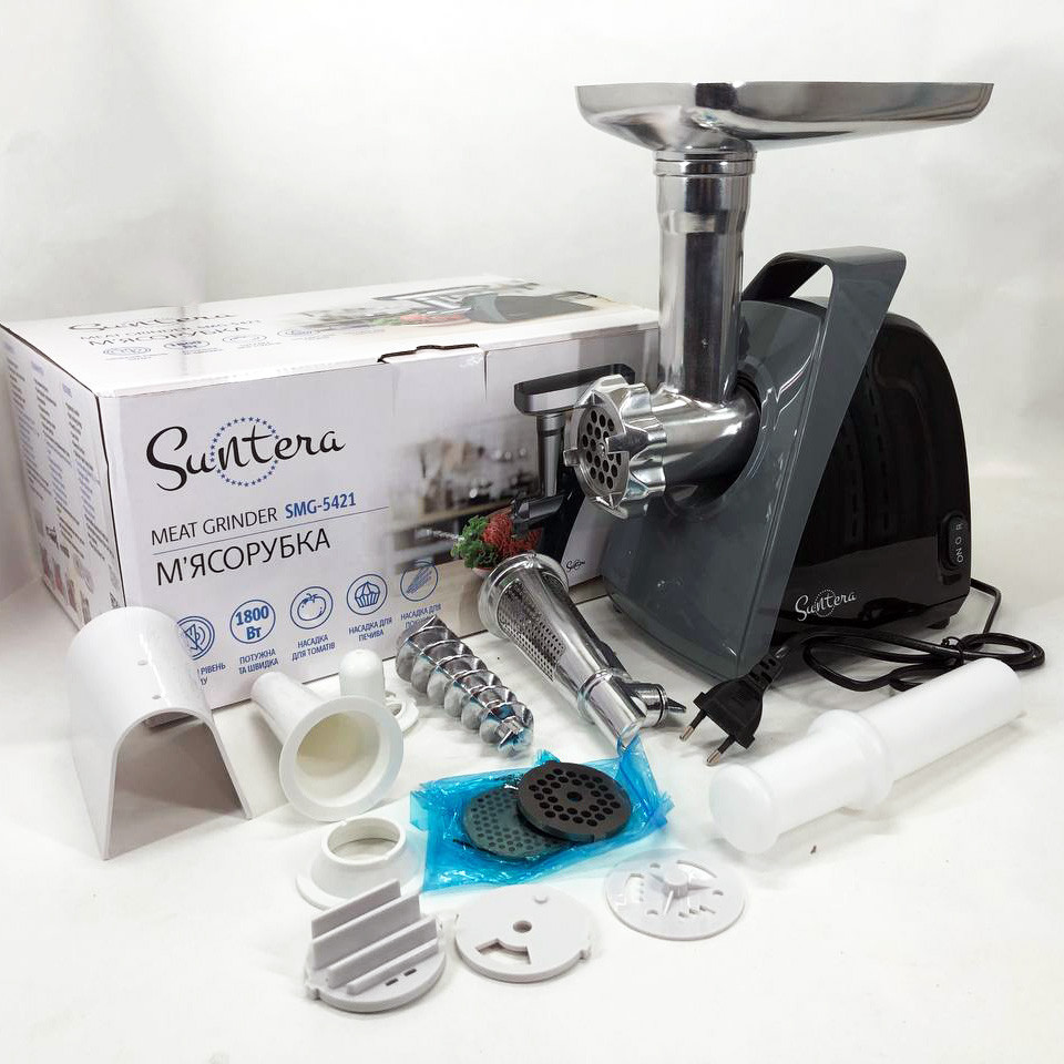 Кращі електро м'ясорубки для дому Suntera, Потужна електро м'ясорубка з насадками GT-29 Львів - фото 6