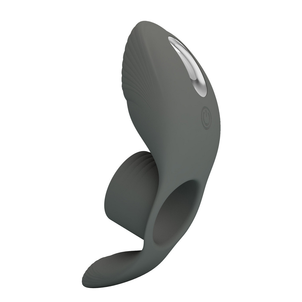 Ерекційне віброкільце PRETTY LOVE Master Ring, сіре, 11 х 4.5 см Sex Aura Київ - фото 4
