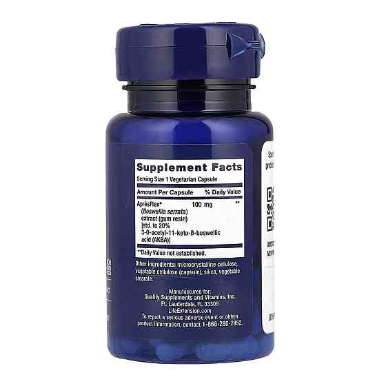 Босвелия для суставов Life Extension 5-LOX Inhibitor with AprèsFlex 100 mg 60 капс Киев