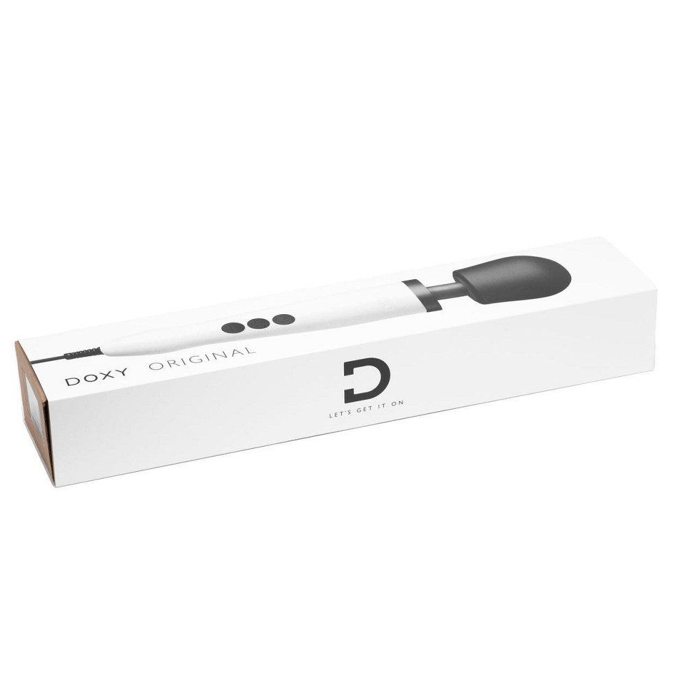 Вібромасажер DOXY Original White, дуже потужний, живлення 220В Sex Aura Київ - фото 7