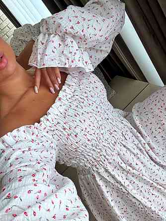 Жіноча романтична легка сукня з натуральної тканини муслін 100% бавовна Одеса