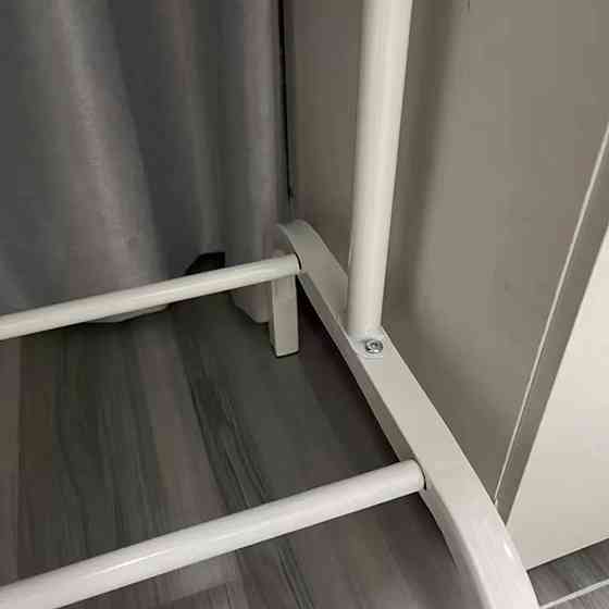 Мобильная вешалка для одежды с полкой на колесиках 145х80х42 см, складная вешалка для минмалстических комнат Каменец-Подольский