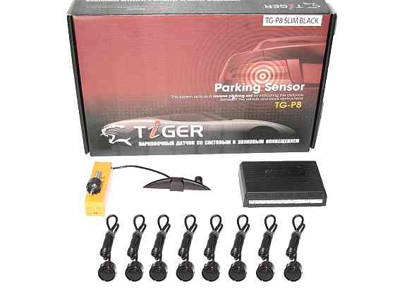 Парктроник TIGER TG-P8LED 8дат SLIM Black/black (компл.) Винница