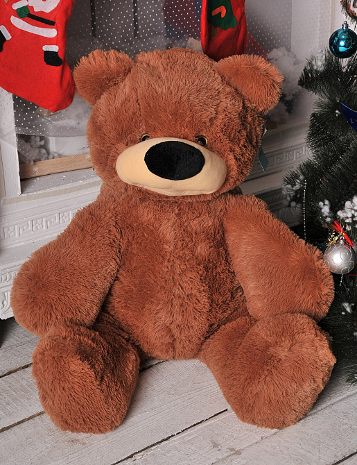 Мягкая игрушка мишка Алина Бублик 70 см коричневый Киев - изображение 3
