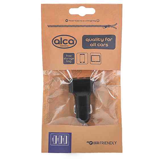 Зарядне в прикурювач 3USB 12/24В Alca чорний, 510510 Київ