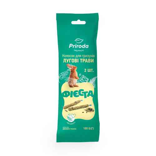 Лакомство Природа Фиеста Колосок для грызунов луговые травы 100 г / 2 шт Киев