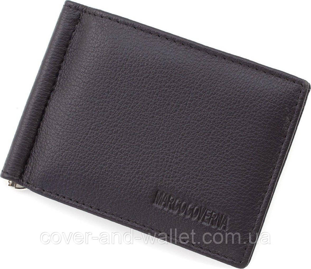 Мужской кожаный зажим для денег и карточек Marco Coverna M102 Киев - изображение 5