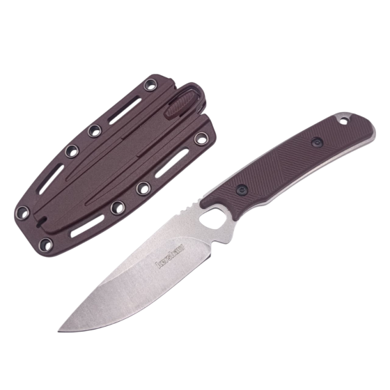 Нож охотничий Kershaw Steppe, 699 Brown-Silver Днепр