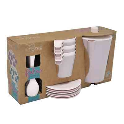 Ігровий набір Tigres набір посуду кавовий Релакс 19 елементів в коробці (пудра) (39804) Вінниця