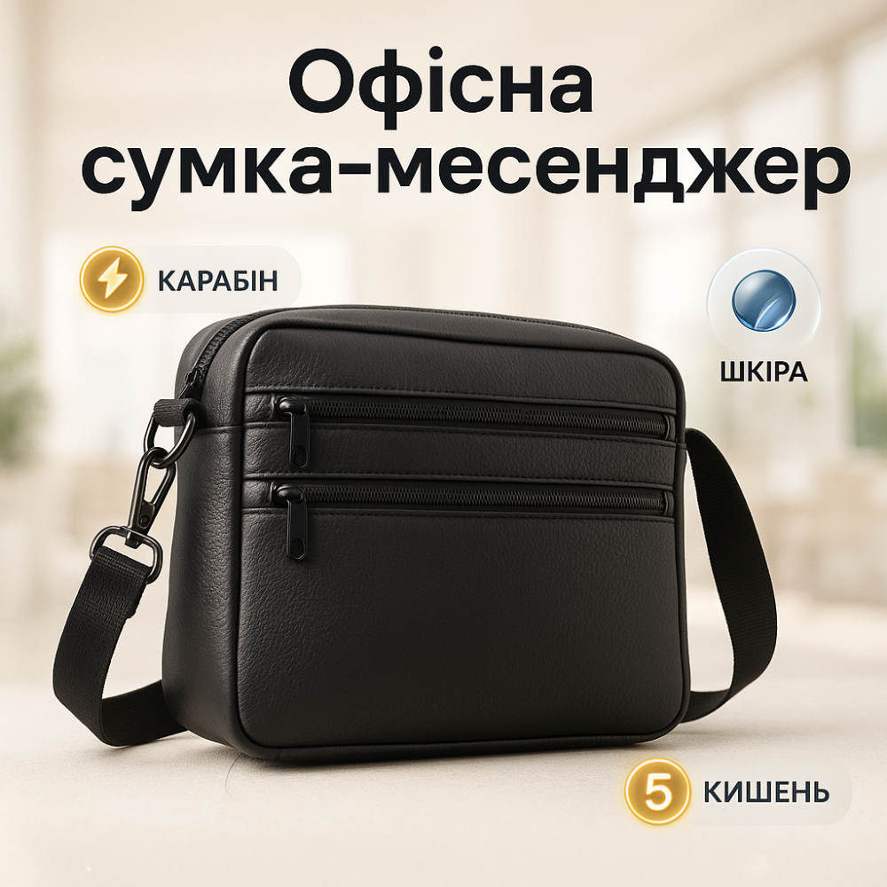 Практичная мужская сумка слинг, Мужская городская сумка кросс-боди, Практичная сумка-мессенджер LH-68 Львов - изображение 19