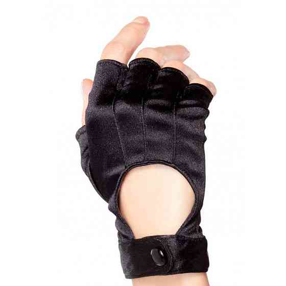 Рукавички без пальців чорні Leg Avenue Fingerless Motercycle Gloves O/S Sex Aura Київ
