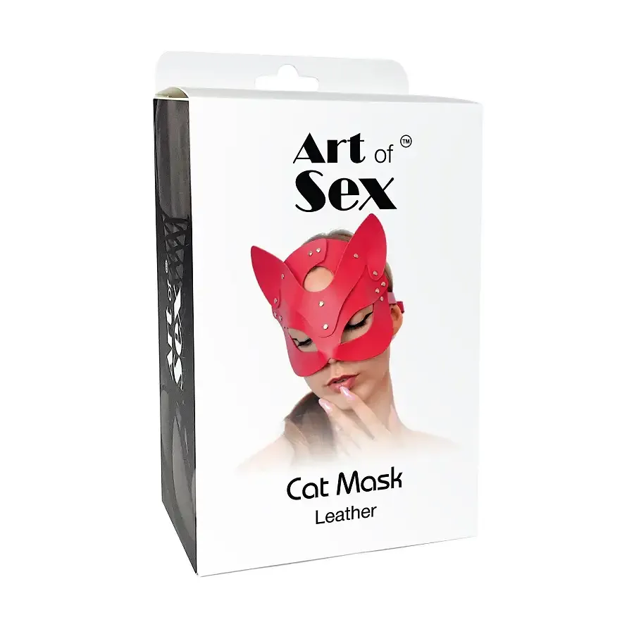 Маска Кішечки Art of Sex - Cat Mask, Червоний Львів - фото 5