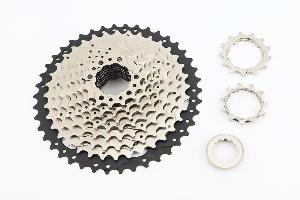 Касета 10зв. 11.13.15.18.21.24.28.32.36.42Т (трансмісія 1/2х10) Freewheel, сріблясто-чорна Київ - фото 1