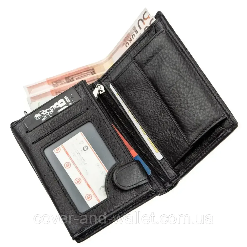 Чоловічий шкіряний гаманець без застібки вертикального типу ST Leather 380 Київ - фото 4