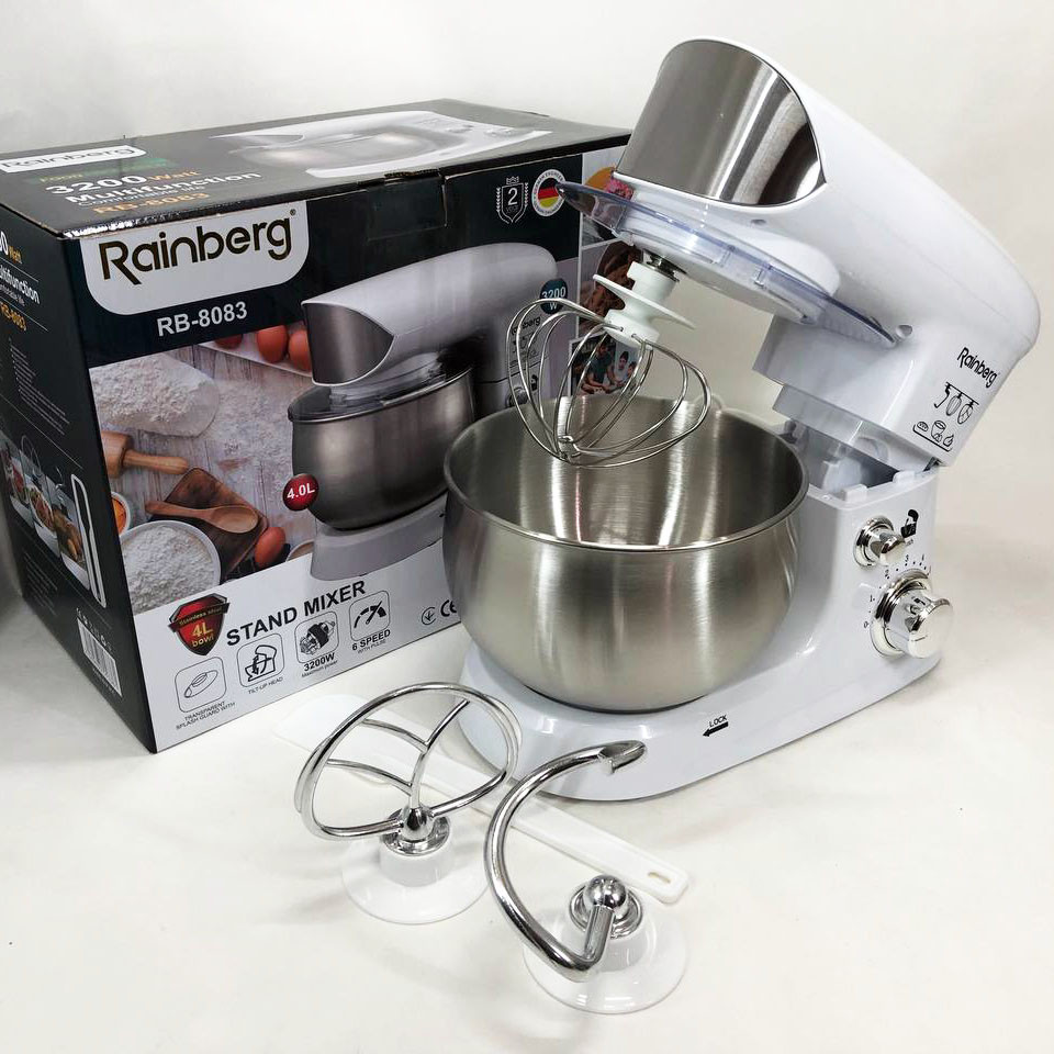 Потужний кухонний планетарний міксер-тістомісильник, Міксер із залізною чашею, Потужний ручний міксер IN-16 Львів - фото 12