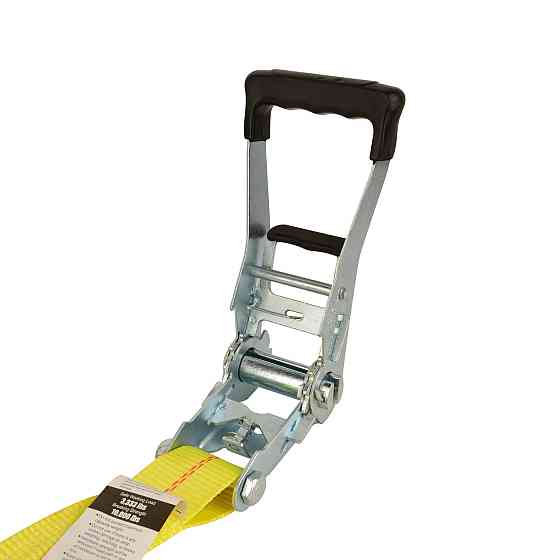 Стяжний ремінь з храповим механізмом для кріплення багажу, стропа, навантаження 1512 кг, 1 шт. 38 мм х 8 м Кам'янець-Подільський