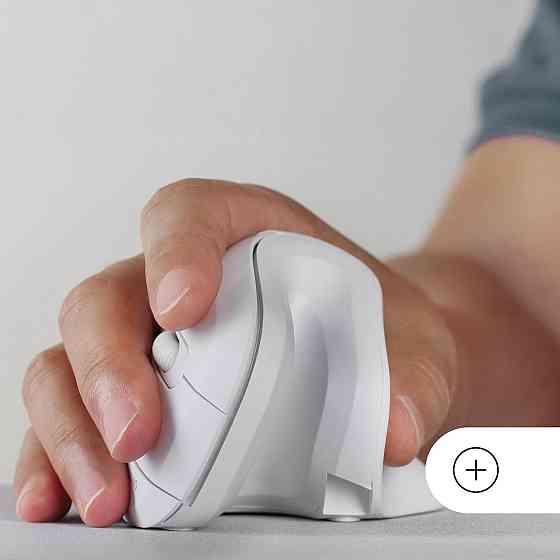 Mars Gaming MMW-ERGOPRO белая эргономичная вертикальная беспроводная мышь 2.4ГГц оптическая 3200 DPI Huano Киев