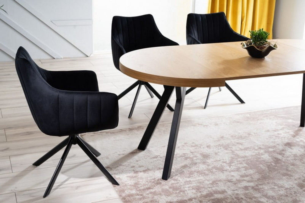 Стілець AZALIA VELVET чорний каркас/чорний BL.19 Київ - фото 14