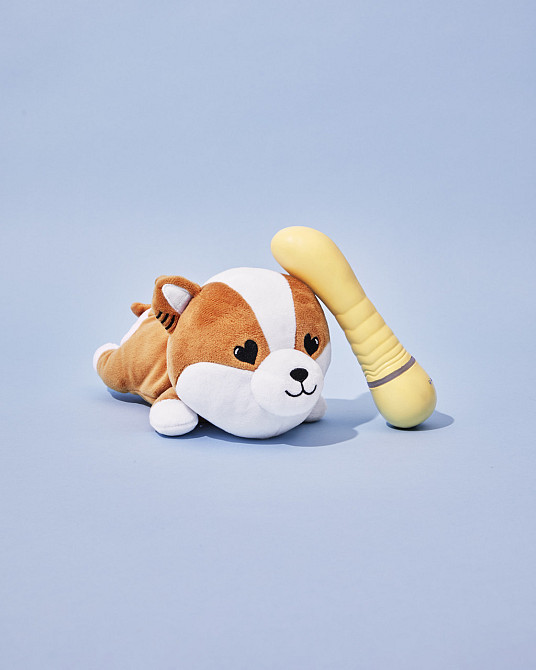 Вибратор для точки G TOYS+ с кейсом в виде собачки сиба-ину Friday Bae (Франция) Sex Aura Киев - изображение 3