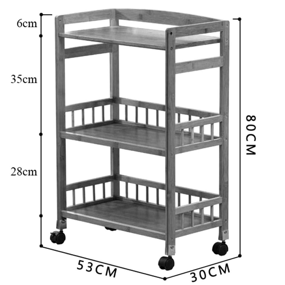 Етажерка для ванної на коліщатах "Комунія" сієна Миколаїв - фото 2