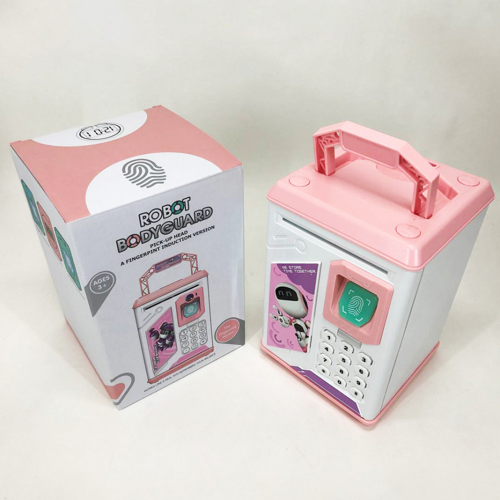 Копилка с отпечатком пальца, Копилка с электронным кодом и отпечатком пальца Детский сейф UV-65 Львов - изображение 14