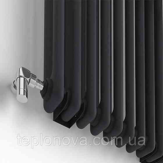 Дизайнерський радіатор 1800/548 (мм) чорний мат IDEALE ZETA (бічне підключення) 12 12/1800/548 Чернівці