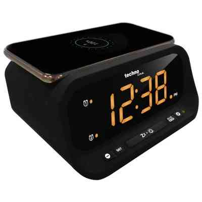 Настільний годинник Technoline WT477 Wireless Mobile Charging Black (DAS302477) Вінниця