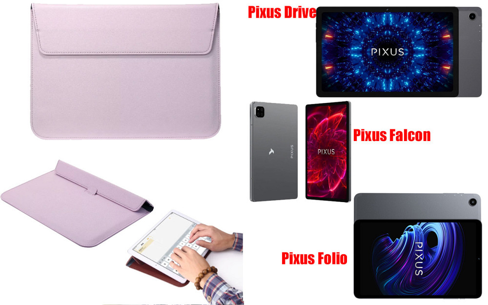 Чехол-конверт VitoCase для Pixus Drive, Falcon, Folio, с функцией подставки для планшета Фиолетовый Киев - изображение 1