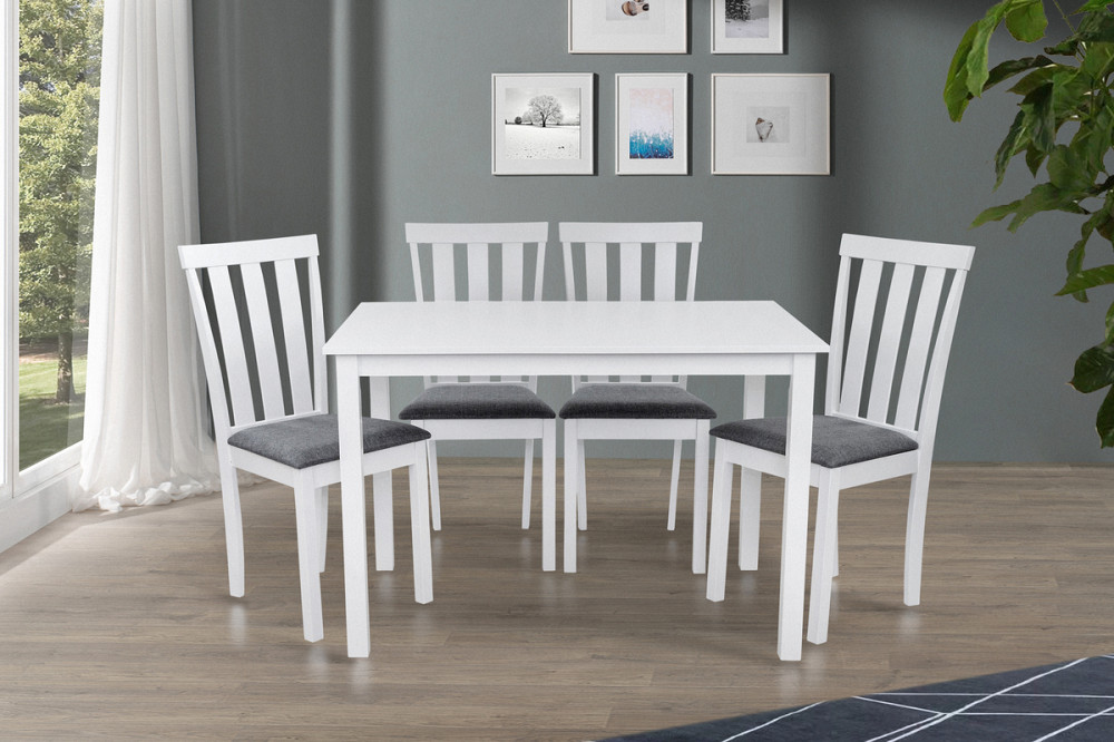 Комплект Юджин (1+4) Білий/WHITE Київ - фото 3