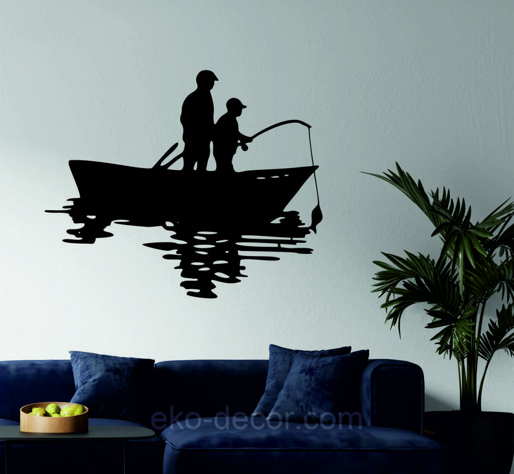 Декоративне настінне Панно «Рибалка», Декор на стіну Київ - фото 1