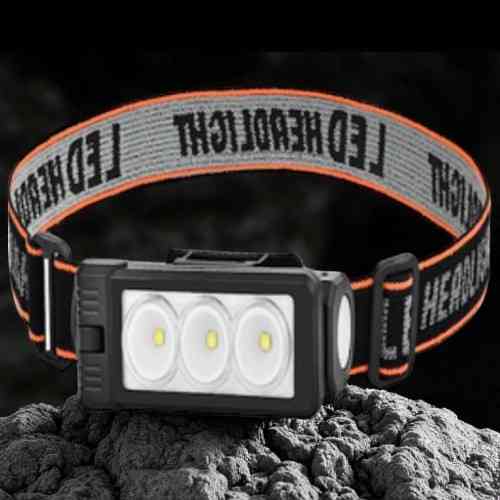 Налобний ліхтар PL-196, акумуляторний, водонепроникний, ЗУ Type-C Дніпро