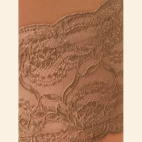 Бандалетки кружевные бежевые Lores “Fragilita” XXL Киев